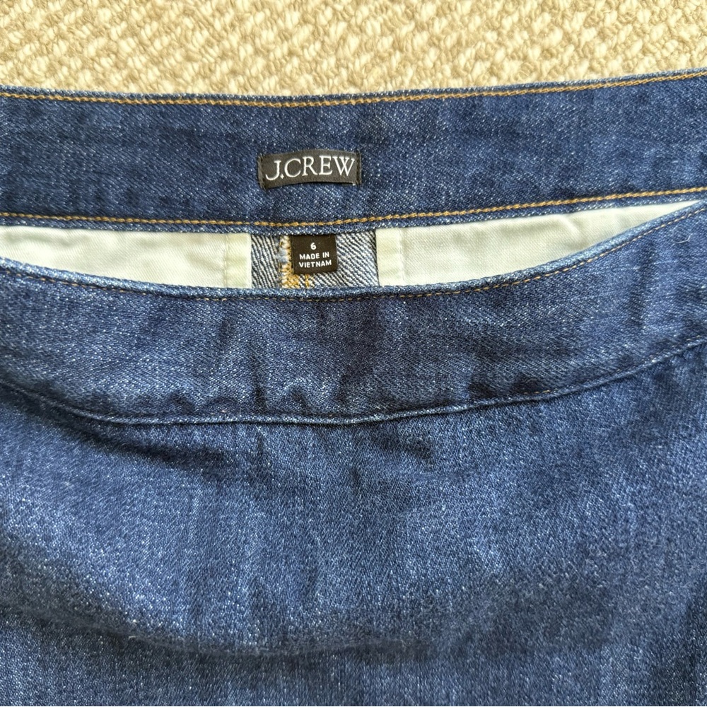 J.Crew Denim Skort NEW